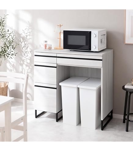 ■配達可■フナモコ レンジ台 エリーゼアッシュ 幅48cm ARA-48 キッチン収納 コンパクト キャスター付 Amazon｜フナモコ レンジ台 【幅48.2×高さ101.5cm】 エリーゼアッシュ